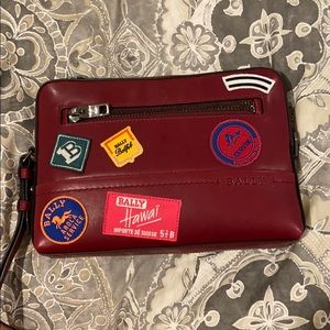 Bally leather clutch